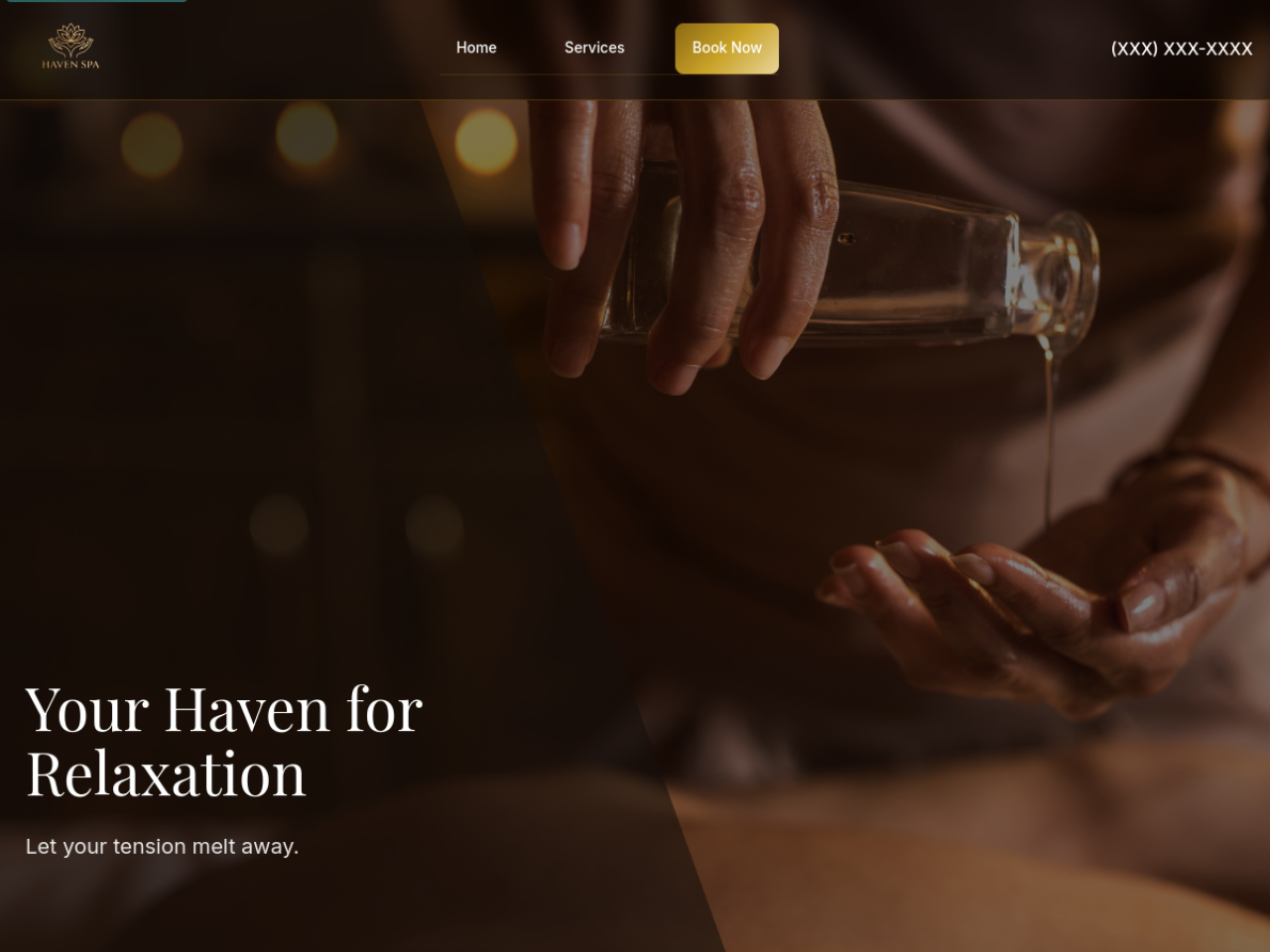 Haven Spa — Therapeutic massage with a warm, calming brand.